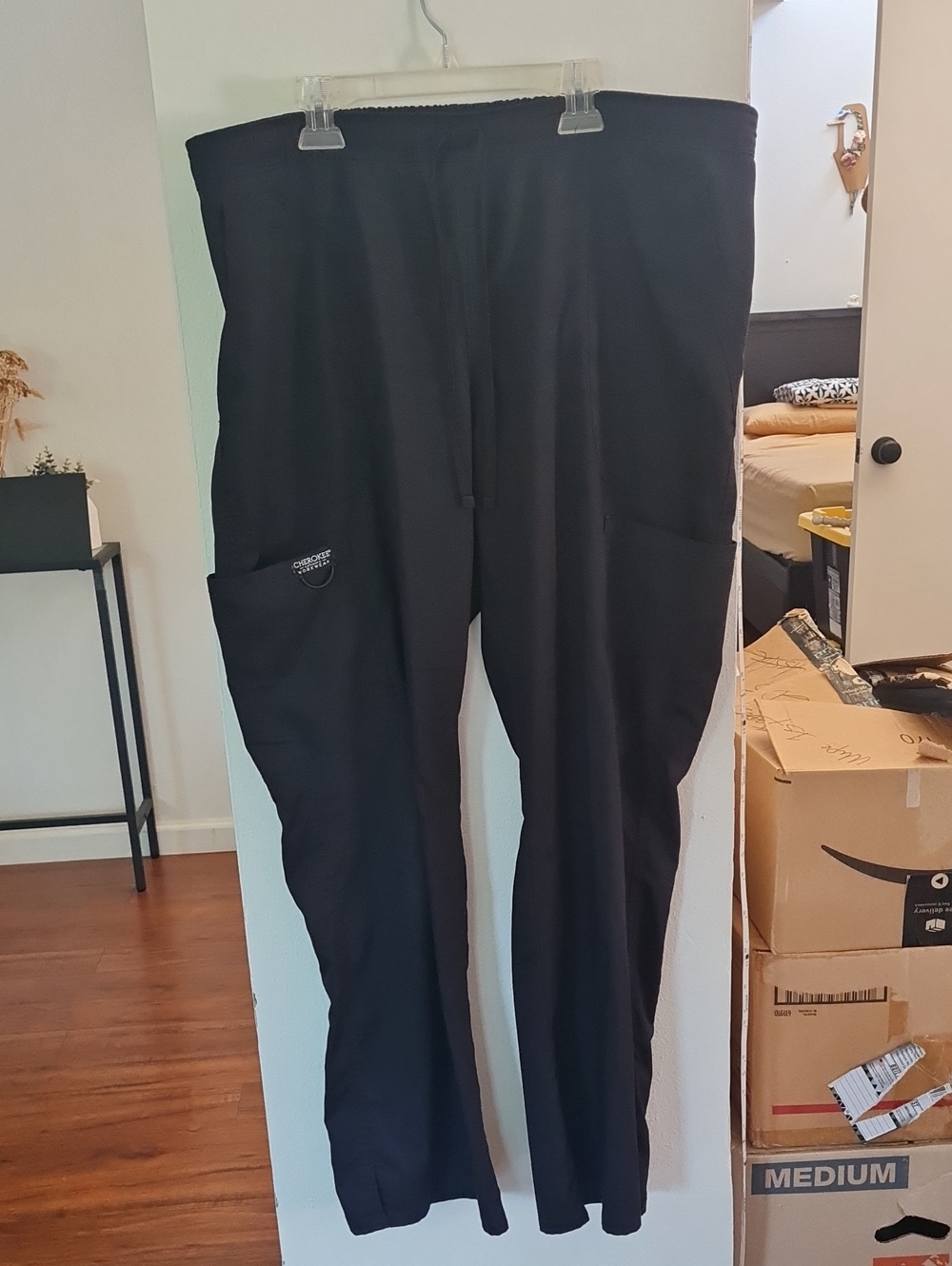 💥3for$15💥Cherokee Workwear Scrub Pants w/ Side Pockets & Drawstring Waist
